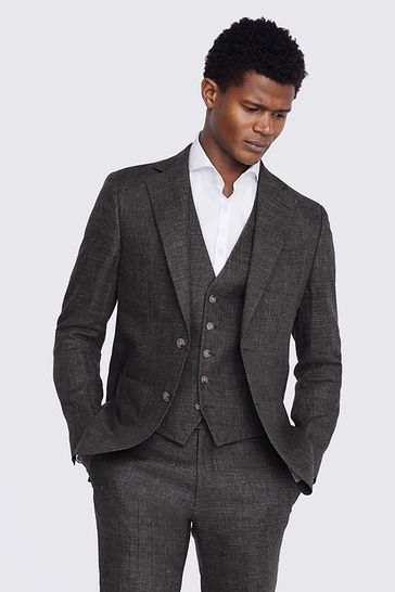 Khaki tweed suit store