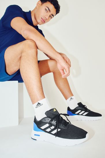 adidas Black Navy Cloudfoam Move Slip In Trainers