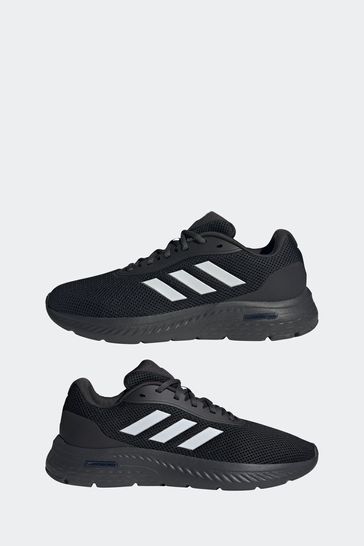 Adidas black and white cloudfoam shoes shop