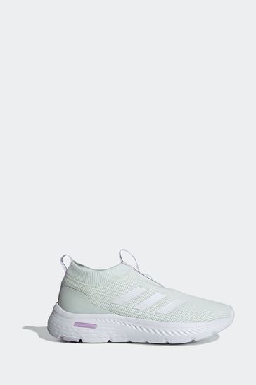 Adidas cloudfoam green running shoes cheap