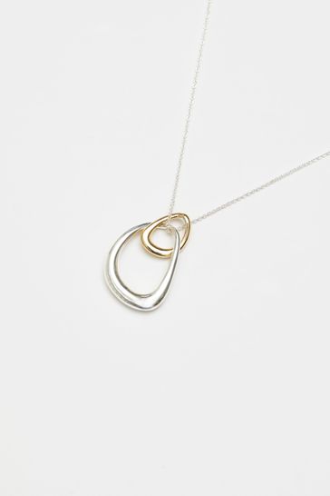 Buy Simply Silver White Two Tone Plated Sterling Silver 925