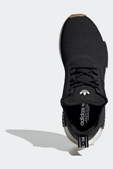 Nmd shoes black and clearance white