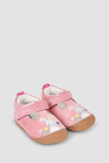JoJo Maman Bébé Pink Bunny Pre-Walker Shoes