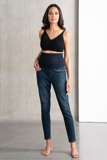 Seraphine Blue Roman-Post Mat Skinny Jeans