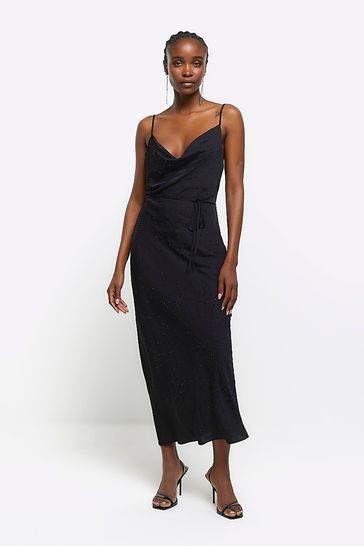 River island black maxi deals dress