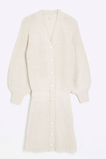 River island cream bobble cardigan hot sale