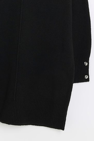 River island black best sale and white jumper