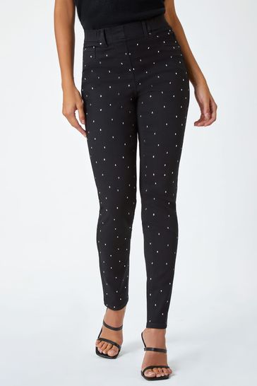 Diamante jeggings hotsell