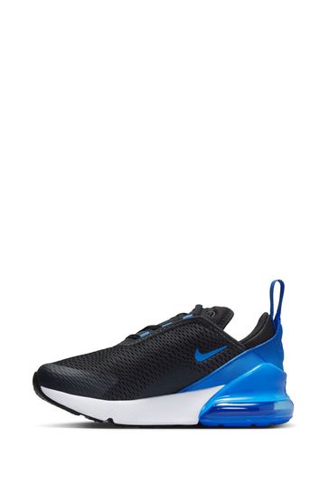Buy Nike Black Blue Air Max 270 Junior Trainers from Next Netherlands