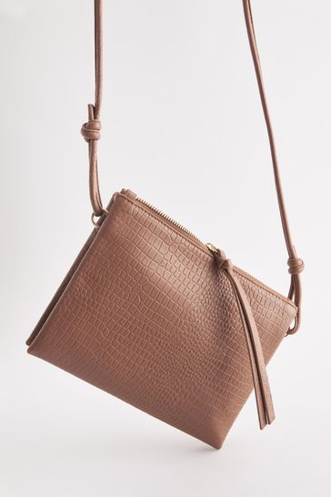 Buy Tan Brown Leather Cross Body Bag from Next USA