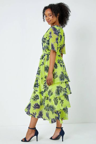 Midi store tropical dress
