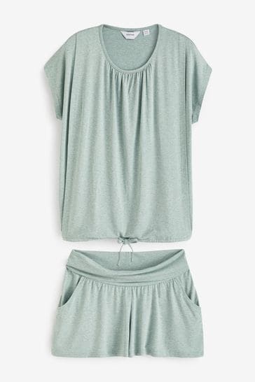 Seraphine Green Margaret  Nursing T-Shirt and Shorts Set