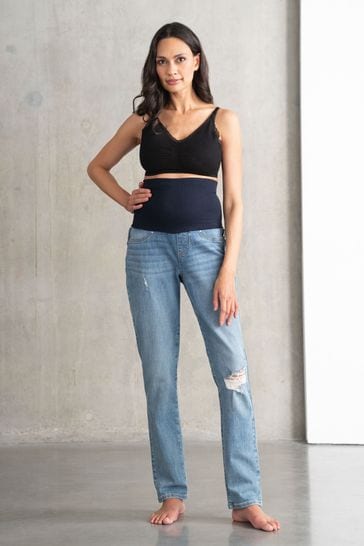 Seraphine Blue Asher-Post Mat Boyfriend Jeans