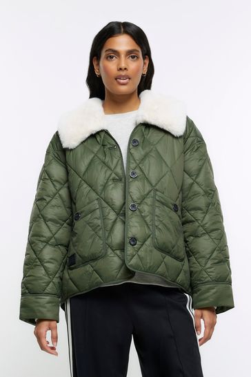 River island fluffy hotsell coat