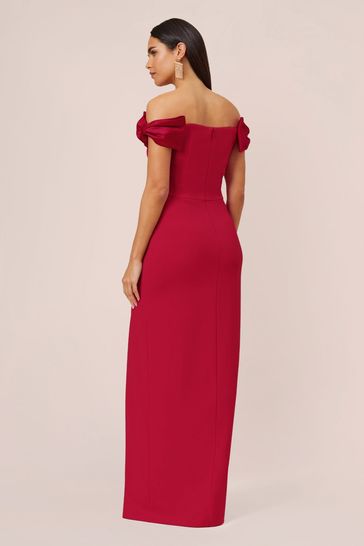 Adrianna papell red gown sale