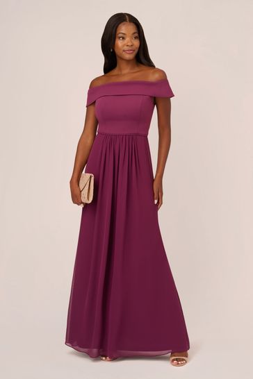 Adrianna papell chiffon shop