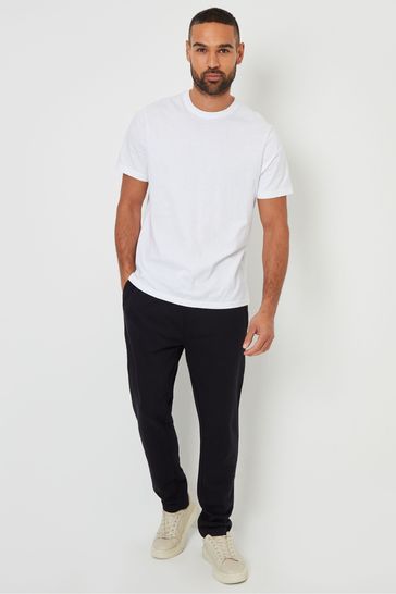 Buy Threadbare Black Straight Leg Joggers from Next Luxembourg