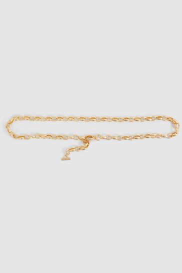Gold metal chain belt outlet