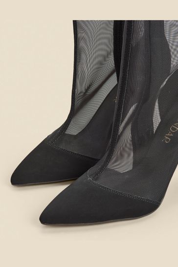 Zara mesh ankle boots sale
