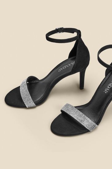 OFFICE Hustle Barely There Stiletto Sandals Black - High Heels