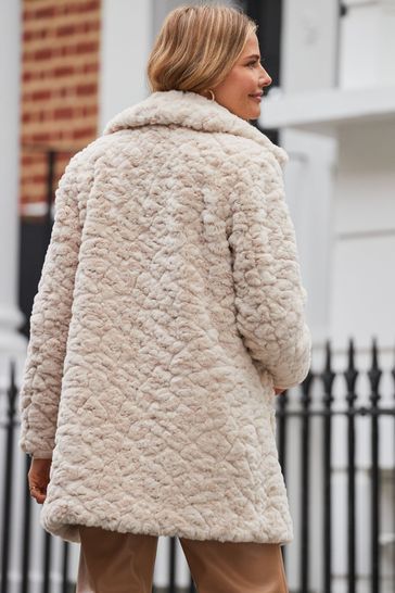White faux fur coat australia online
