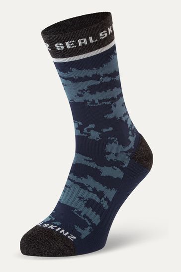 SEALSKINZ Mens Reepham Mid Length Jacquard Active Socks