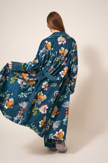 Buy White Stuff Blue Nina Organic Dressing Gown from Next USA