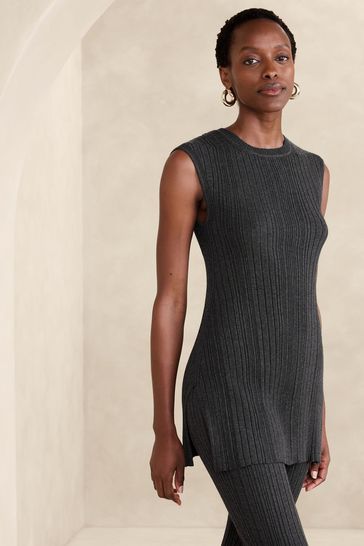 Banana republic gray dress top