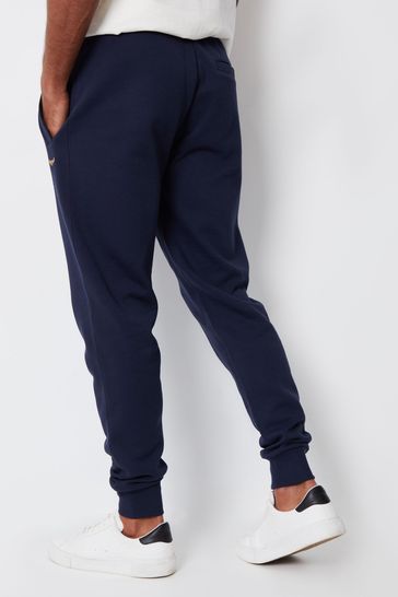 Navy cotton joggers sale