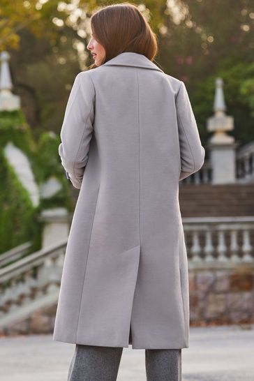 Next grey cheap wool coat