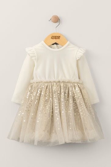 Cream and gold shop sequin dress
