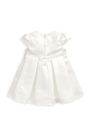 Mamas Papas White Bow Dress