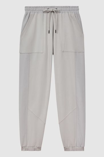 Grey cotton tracksuit top bottoms