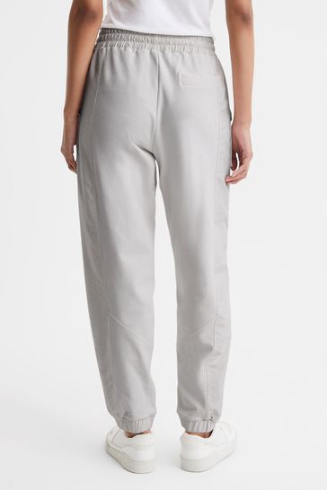 Reiss Grey Maja Cotton Blend Tracksuit Bottoms