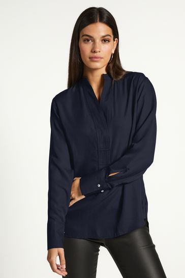 Buy Long Sleeve Overhead V-Neck Relaxed Fit Blouse from Next Australia
