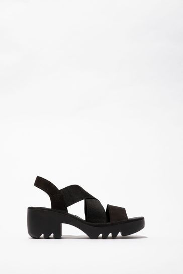 Fly London Taji Black Sandals