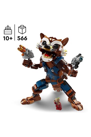 Lego Marvel Rocket Baby Groot Buildable Toy Figures 76282