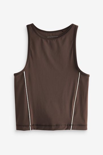 Chocolate Brown Supersoft Active Tank