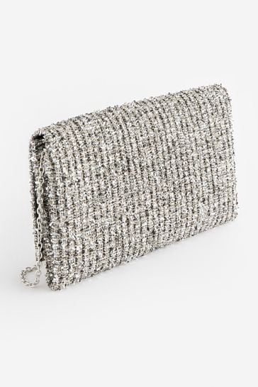 Dark grey clutch bag deals