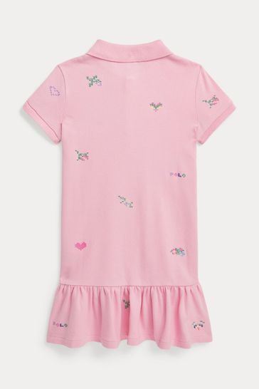 Mesh outlet polo dress