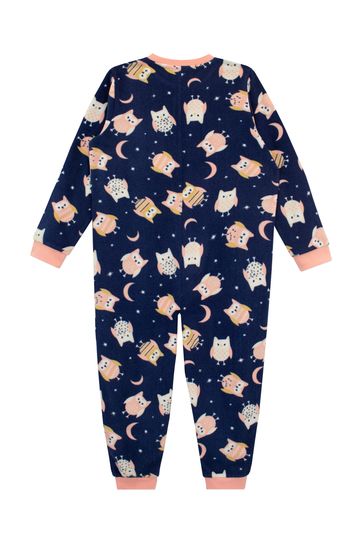 Buy Harry Bear Blue Nighttime Onesie AOP OWL PRINT from Next Netherlands