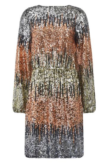 Buy Ro Zo Petite Sequin Ombre Mini Black Dress from Next Ireland