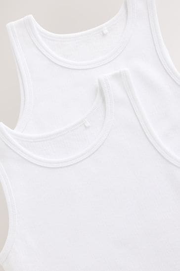 Buy White Thermal Vests 2 Pack 2 16yrs from Next Egypt