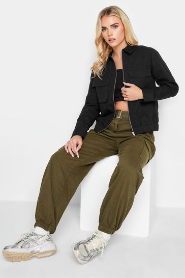 Buy PixieGirl Petite Black Utility Bomber Jacket from Next Luxembourg