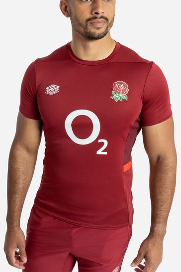 Umbro Red England Gym Rugby T-Shirt
