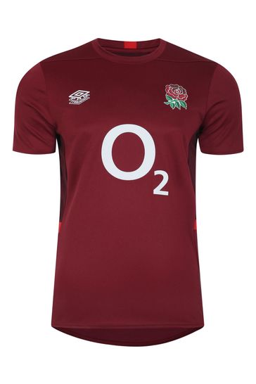 Umbro Red/Black England Gym Rugby T-Shirt