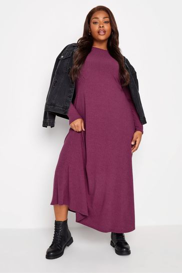 Purple swing dress store