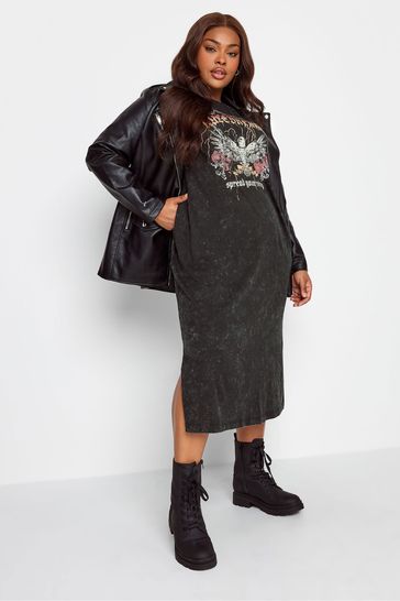 Black t store shirt dress oversized
