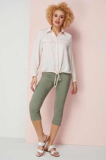 Roman cropped stretch trousers on sale