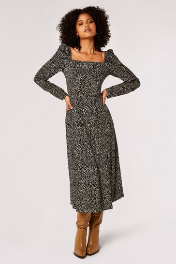 Long sleeve top side split dress